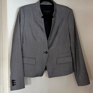 Banana Republic 12 Black White Double Pocket Blazer